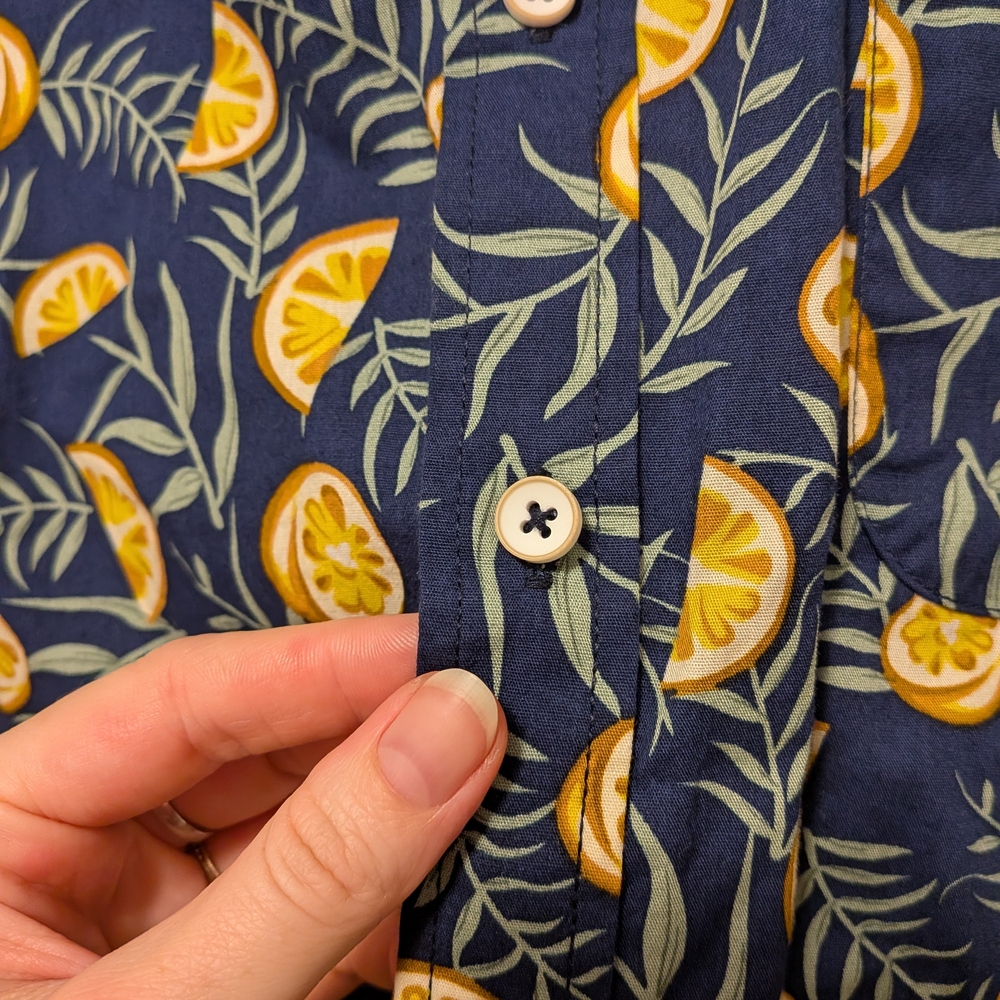 Bundle Of 3 Men's Shirts: Lemon Print, Denim, Palm